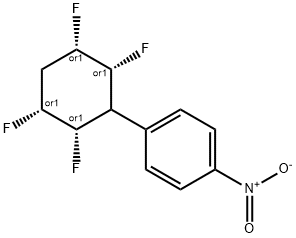 Benzene, 4-nitro-3-[(2S,3R,5S,6R)-2,3,5,6-tetrafluorocyclohexyl]-, rel- 结构式