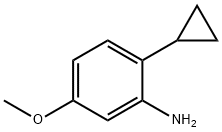 Benzenamine, 2-cyclopropyl-5-methoxy- 结构式