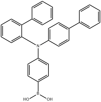 N-(2-联苯基)-N-(4-联苯基)-4-氨基苯硼酸 结构式