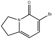 5(1H)-Indolizinone, 6-bromo-2,3-dihydro- 结构式