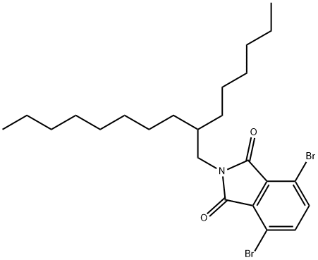 1H-Isoindole-1,3(2H)-dione, 4,7-dibromo-2-(2-hexyldecyl)- 结构式