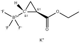 (2-(乙氧基羰基)环丙基)三氟硼酸钾 结构式