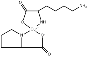 铜赖氨酸盐脯氨酸盐 结构式