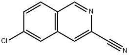 3-Isoquinolinecarbonitrile, 6-chloro- 结构式