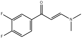 2-Propen-1-one, 1-(3,4-difluorophenyl)-3-(dimethylamino)-, (2E)- 结构式