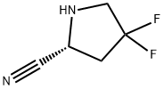 (R)-4,4-二氟吡咯烷-2-甲腈 结构式