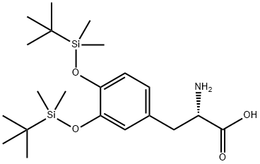 L-Tyrosine, O-[(1,1-dimethylethyl)dimethylsilyl]-3-[[(1,1-dimethylethyl)dimethylsilyl]oxy]- 结构式