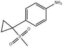 4-(1-(甲基磺酰基)环丙基)苯胺 结构式