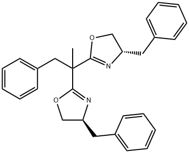 Oxazole, 2,2'-(1-methyl-2-phenylethylidene)bis[4,5-dihydro-4-(phenylmethyl)-, (4S,4'S)- 结构式