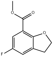 甲基5-氟-2,3-二氢-7-苯并呋喃甲酸盐 结构式