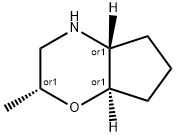 Cyclopent[b]-1,4-oxazine, octahydro-2-methyl-,(2R,4aR,7aR)-rel- 结构式