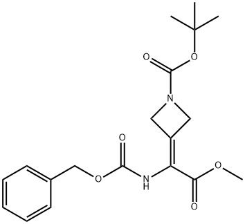 2-(1-BOC-3-亚氮杂环丁基)-2-(CBZ-氨基)乙酸甲酯 结构式