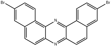 3,11-二溴二苯并[A,J]吩嗪 结构式