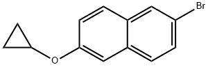 2-溴-6-环丙氧基萘 结构式