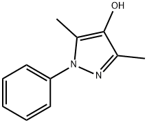 3,5-二甲基-1-苯基-1H-吡唑-4-醇 结构式