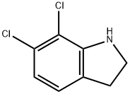 6,7-二氯-2,3-二氢-1H-吲哚 结构式