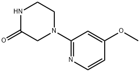 4-(4-Methoxy-2-pyridinyl)-2-piperazinone 结构式