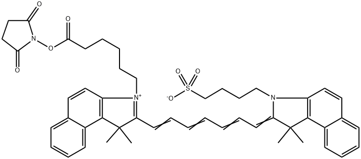 吲哚菁绿-琥珀酰亚胺酯 结构式
