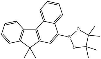 1,3,2-Dioxaborolane, 2-(7,7-dimethyl-7H-benzo[c]fluoren-5-yl)-4,4,5,5-tetramethyl- 结构式