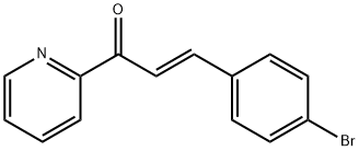 2-Propen-1-one, 3-(4-bromophenyl)-1-(2-pyridinyl)-, (2E)- 结构式