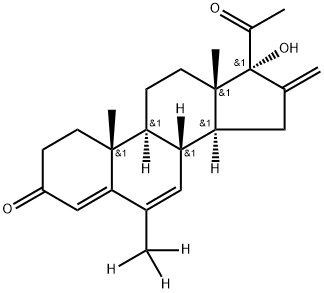 醋酸美伦孕酮-D3 结构式