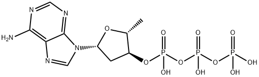 2' 5'-DIDEOXYADENOSINE 3'-TRIPHOSPHATE 结构式