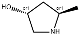 3-Pyrrolidinol, 5-methyl-, (3R,5R)-rel- 结构式