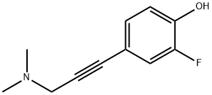 4-(3-(二甲基氨基)丙-1-炔-1-基)-2-氟苯酚 结构式