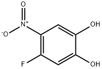 4-氟-5-硝基-1,2-苯二酚 结构式