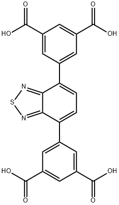 1,3-Benzenedicarboxylic acid, 5,5'-(2,1,3-benzothiadiazole-4,7-diyl)bis- 结构式