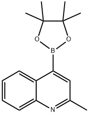 2-甲基-4-(4,4,5,5-四甲基-1,3,2-二氧杂硼烷-2-基)喹啉 结构式