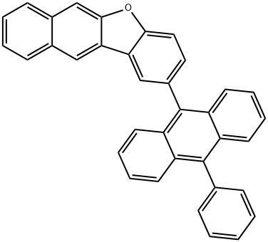2-(10-Phenyl-9-anthracenyl)benzo[b]
-naphtho[2,3-d]furan 结构式