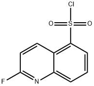 5-?Quinolinesulfonyl chloride, 2-?fluoro- 结构式