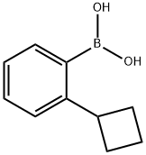 (2-环丁基苯基)硼酸 结构式