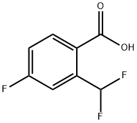 2-(二氟甲基)-4-氟苯甲酸 结构式