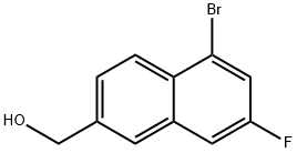2-Naphthalenemethanol, 5-bromo-7-fluoro- 结构式