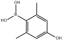 (4-羟基-2,6-二甲基苯基)硼酸 结构式