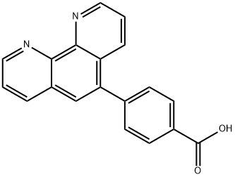 4-(1,10-菲咯啉-5-基)苯甲酸 结构式