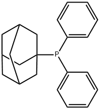 (1-金刚烷基)二苯基膦 结构式