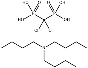 氯屈膦酸三正丁胺盐 结构式