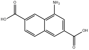 4-氨基萘-2,6-二羧酸 结构式