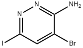 4-溴-6-碘哒嗪-3-胺 结构式