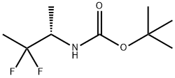 Carbamic acid, N-[(1S)-2,2-difluoro-1-methylpropyl]-, 1,1-dimethylethyl ester 结构式