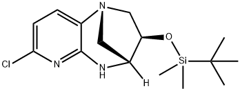 (1S,3R,4R)-3 -((叔丁基二甲基甲硅烷基)氧基)-7-氯-2,3,4,5-四氢-1,4-甲基吡啶并[2,3-B] [1,4]二氮杂卓 结构式
