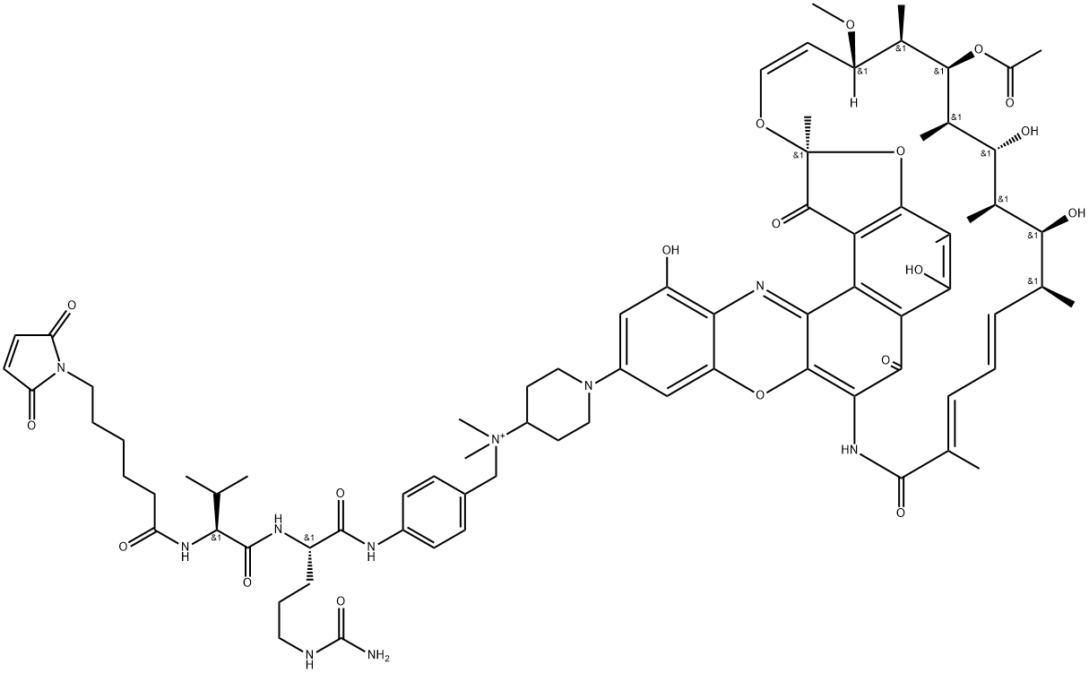 MC-VAL-CIT-PAB-DIMETHYLDNA31 结构式