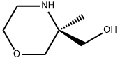 3-Morpholinemethanol, 3-methyl-, (3S)- 结构式
