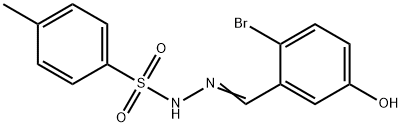 Benzenesulfonic acid, 4-methyl-, 2-[(2-bromo-5-hydroxyphenyl)methylene]hydrazide 结构式