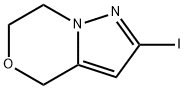2-碘-6,7-二氢-4H-吡唑并[5,1-C][1,4]噁嗪 结构式