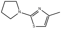 4-甲基-2-(吡咯烷-1-基)-1,3-噻唑 结构式