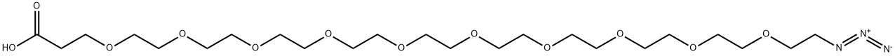 叠氮-十聚乙二醇-羧酸 结构式
